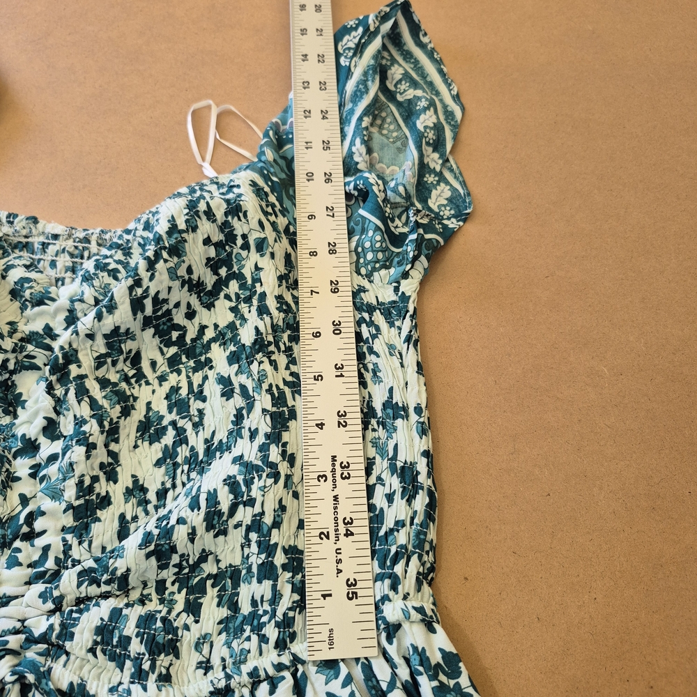 Dress Day Teal Floral Maxi Dress - Picture 8 of 9